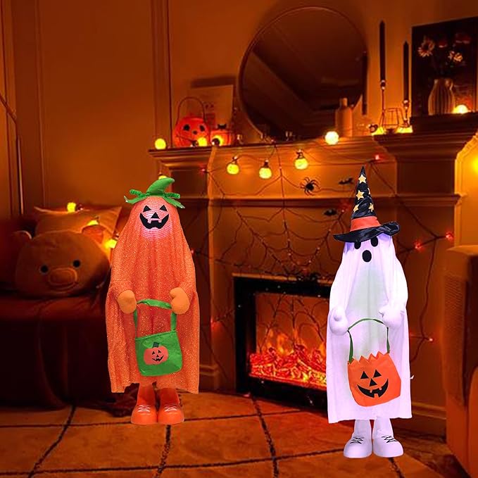 37" Light up Halloween Trick or Treater - Indoor/Outdoor