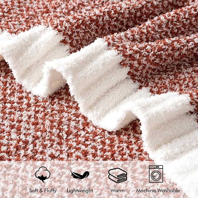 Fall Rust Super Soft Throw Blanket - 60 x 80 inch