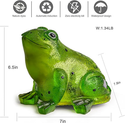 Solar Garden Frog
