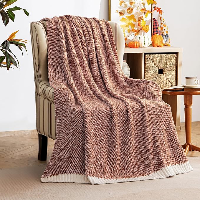 Fall Rust Super Soft Throw Blanket - 60 x 80 inch