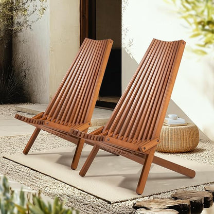 IDZO Elina FSC Eucalyptus Tamarack Chairs - Set of 2