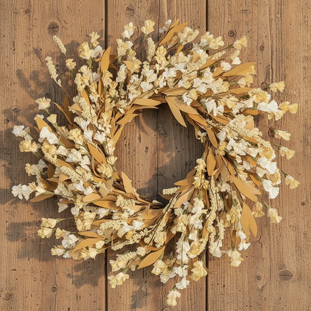Artgar Fall Wreath - 24 inch Wheat