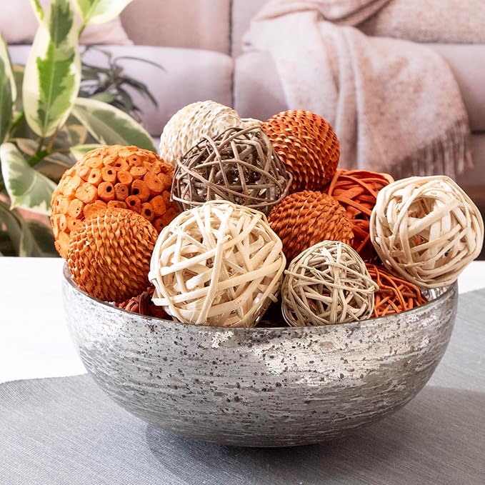 Large Decorative Vase Filler/Orbs - Burnt Orange