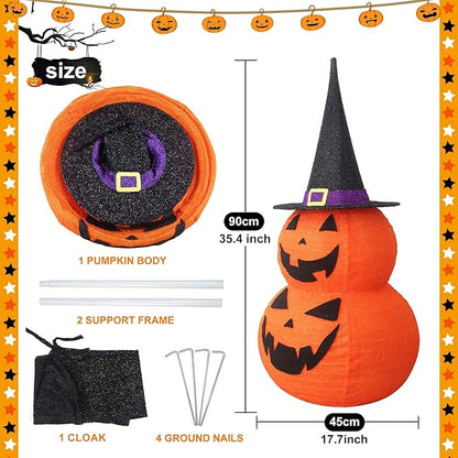 3FT LED Pop-Up Jack-O-Lantern Indoor\Outdoor Halloween Decor