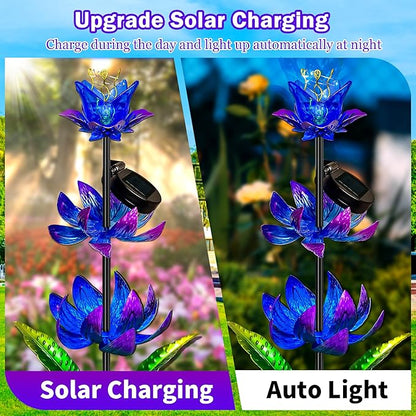 63 Inch Metal Wind Spinner with LED Lights