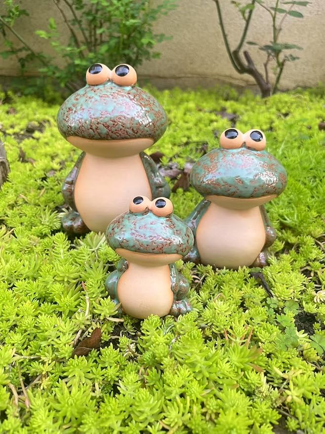 Frog Garden Decor - Set of 3