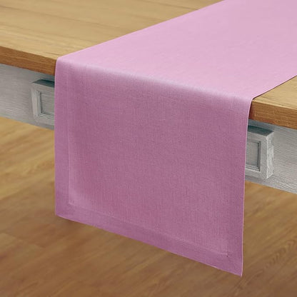100% Pure Linen 14 x 108" Table Runner - Violet