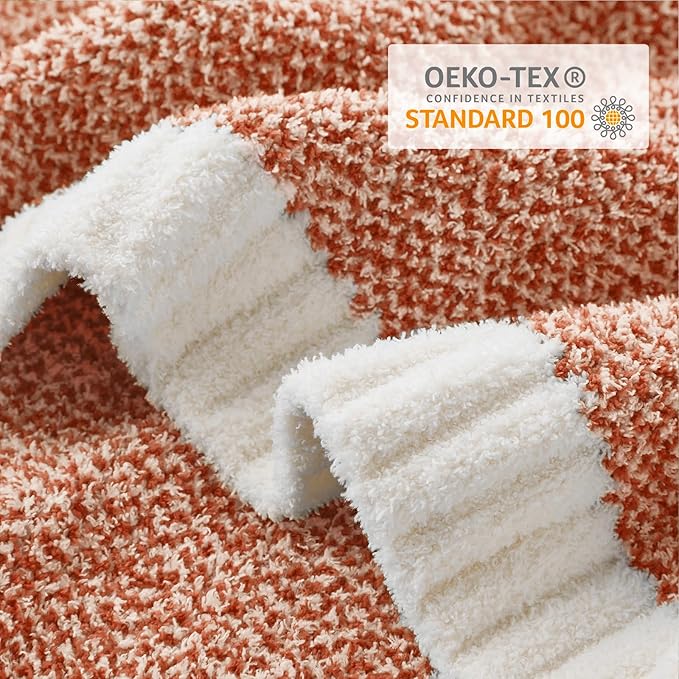 Snuggle Sac Ultra Soft Throw Blanket in Rust - 50 x 60 inch