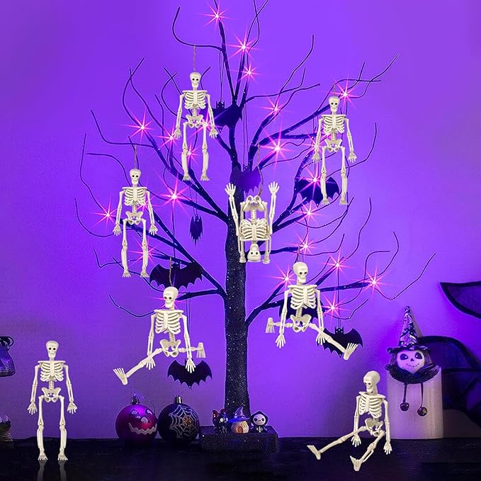 Set of 16 Mini Skeleton Figurines