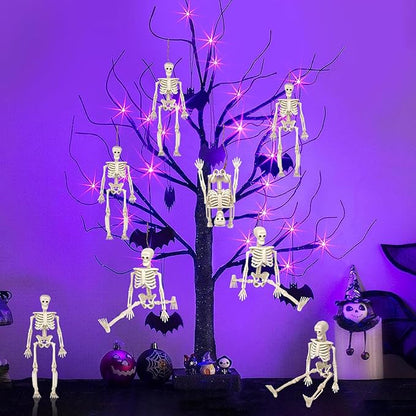 Set of 16 Mini Skeleton Figurines
