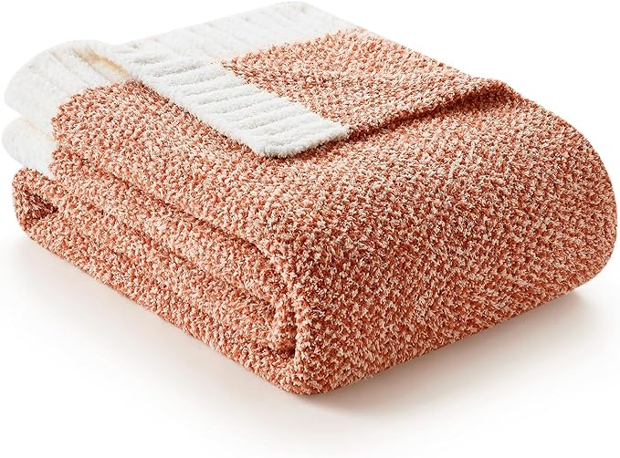 Snuggle Sac Ultra Soft Throw Blanket in Rust - 50 x 60 inch