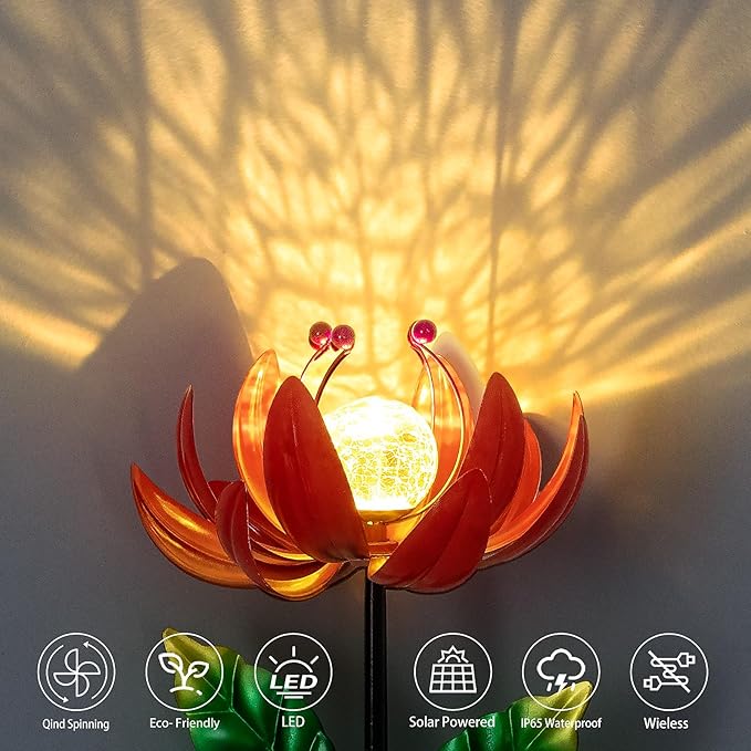 Solar Wind Spinner - Red Lotus