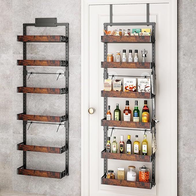 Over the Door Pantry Organizer -  6 Tiers