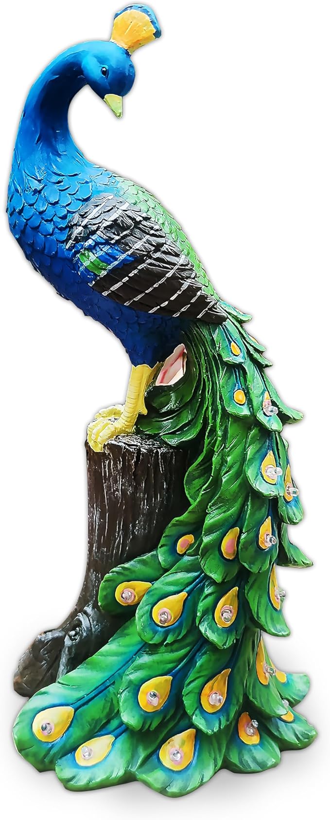 Solar LED Peacock Garden Sculpture