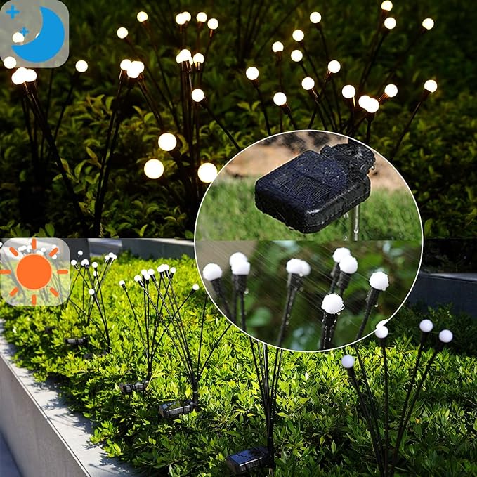 Solar Garden Lights - 4 Pack Firefly