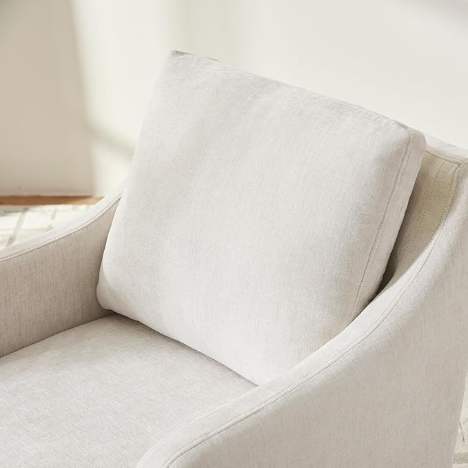 Beige Upholstered Dining Chairs - Set of 2