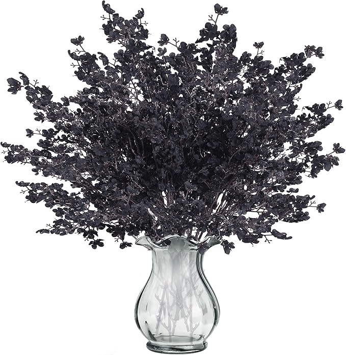 Black Babys Breath Artificial Stems - 15 Piece