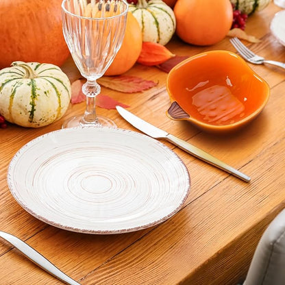 Set of 8 Ceramic Pumpkin Bowls