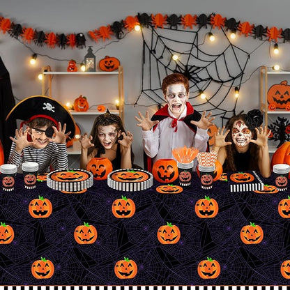 Halloween Party Tableware Set - Supplies for 24 People