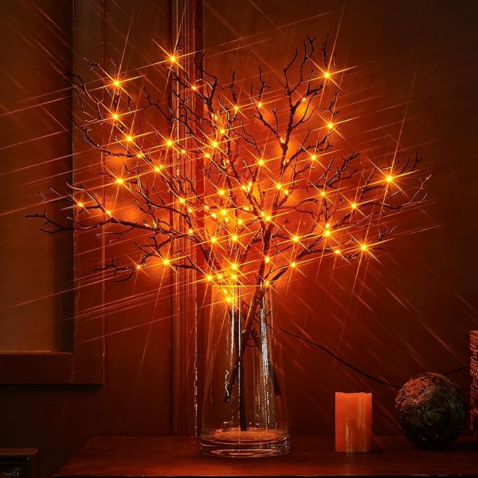 LED Lighted Black Willow Branches - 21 inch