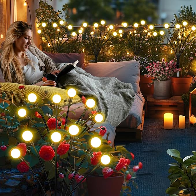 Solar Garden Lights - 4 Pack Firefly