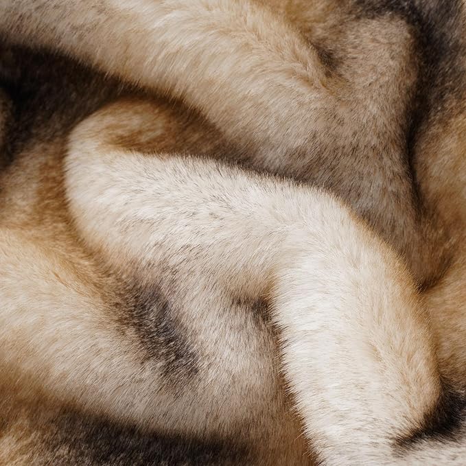 Cozy Faux Mink Fur Throw Blanket - 50 x 60