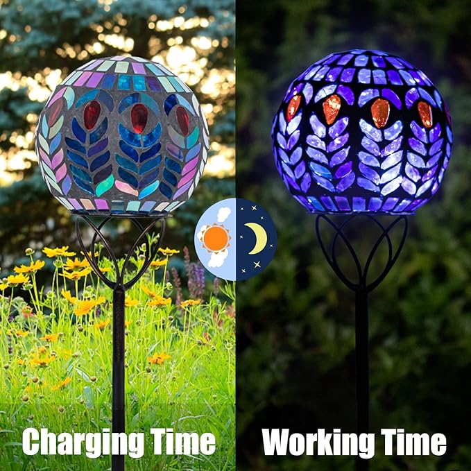 Mosaic Solar Garden Light