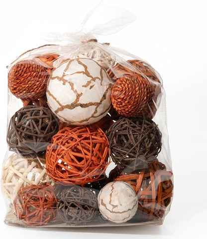 Large Decorative Vase Filler/Orbs - Burnt Orange