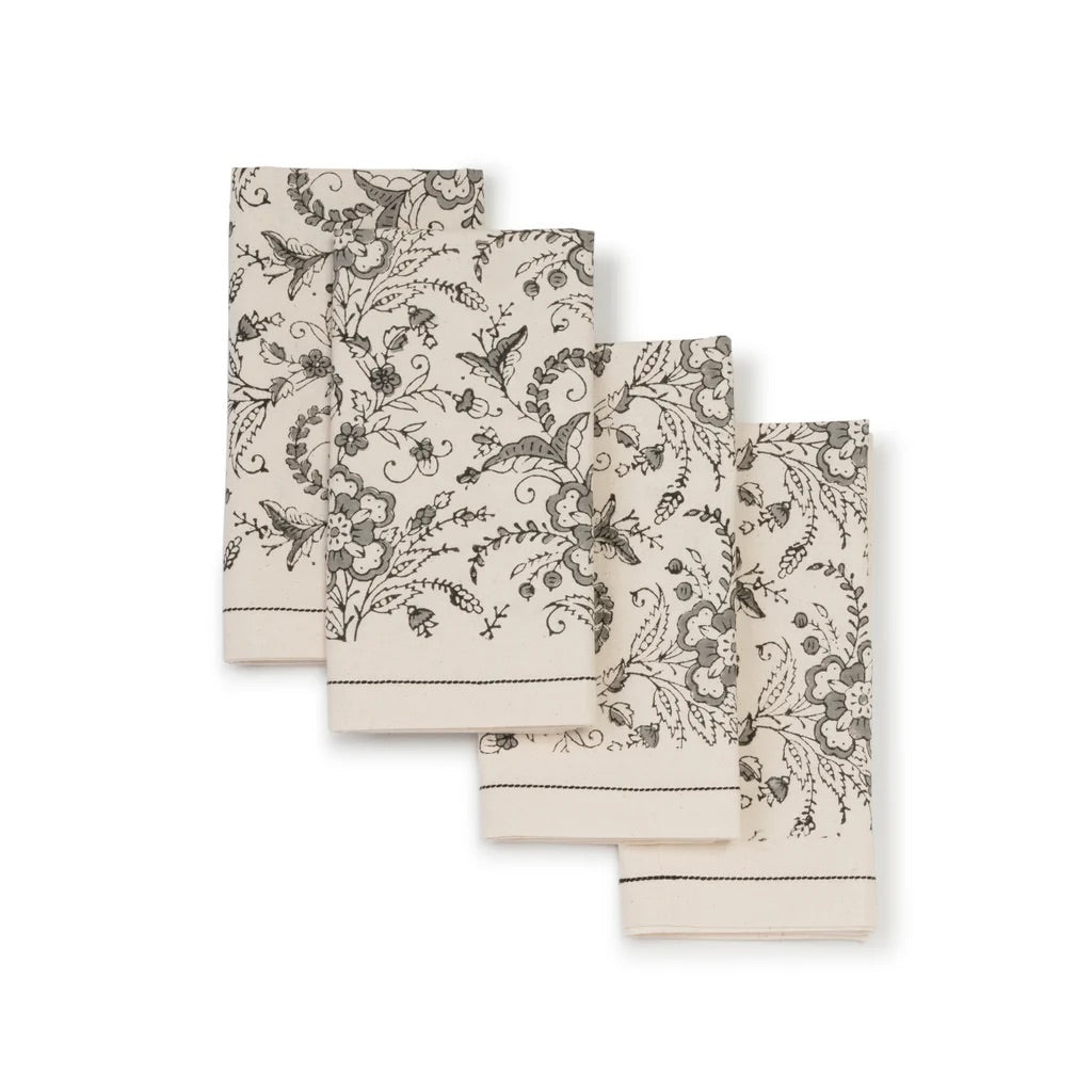 Hand Block Printed Cotton Tablecloths - Multiple Colors