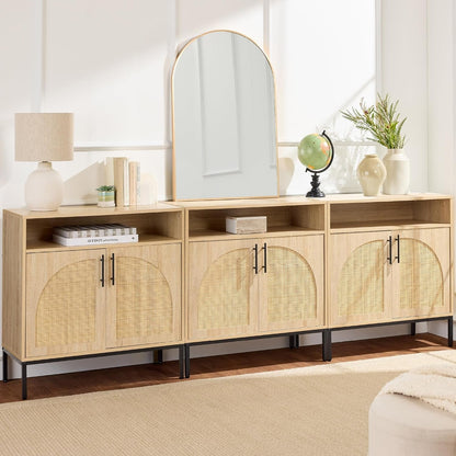 Rattan Sideboard Buffet Cabinet