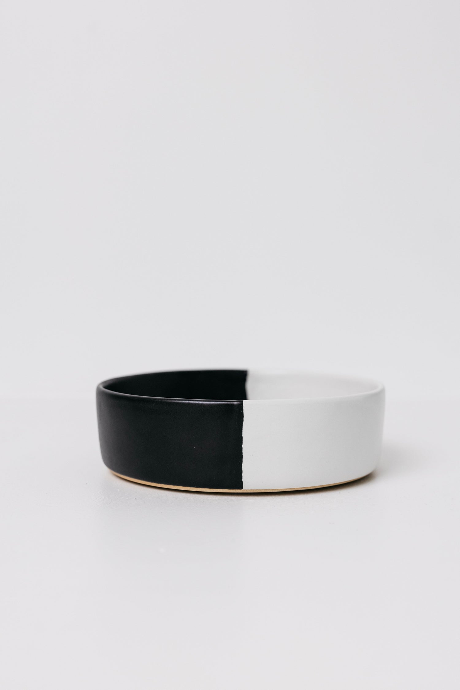 Dawson Stoneware Bowl - Matte Black/White - Set of 6