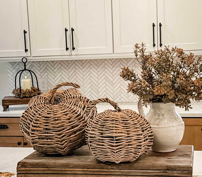 Fall Willow Pumpkin | 2 Sizes