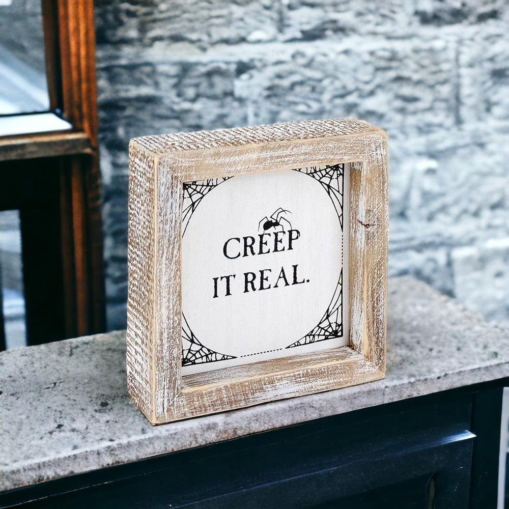 Creep + Autumn | Double-Sided Wood Sign