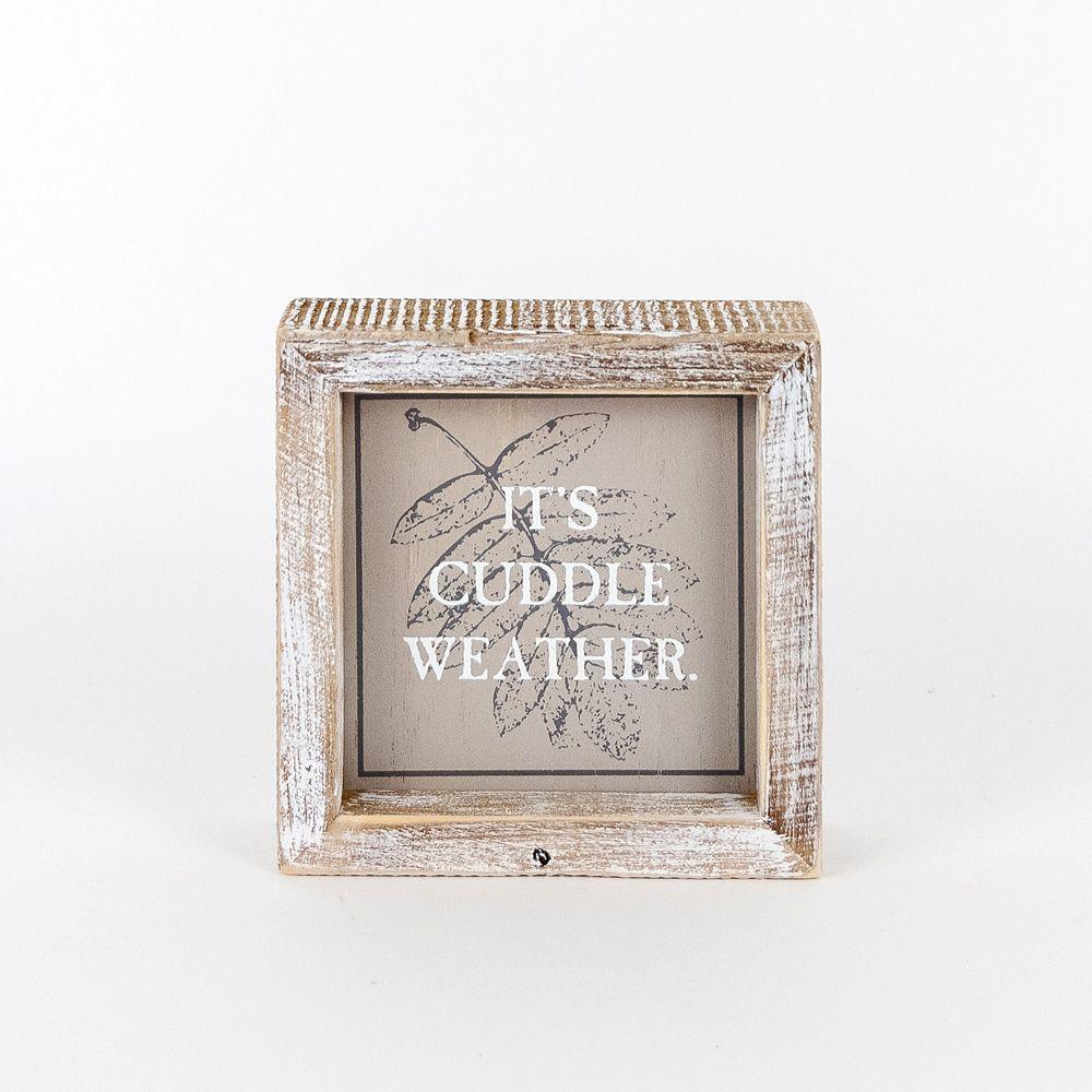 Hey Boo + Cuddle | Double-Sided Wood Sign