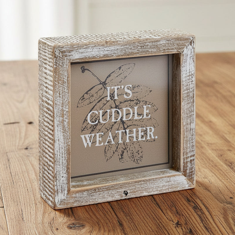 Hey Boo + Cuddle | Double-Sided Wood Sign