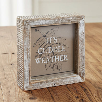 Hey Boo + Cuddle | Double-Sided Wood Sign