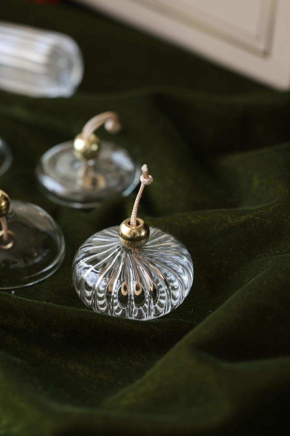 Handcrafted Glass Ornaments - Set of 4
