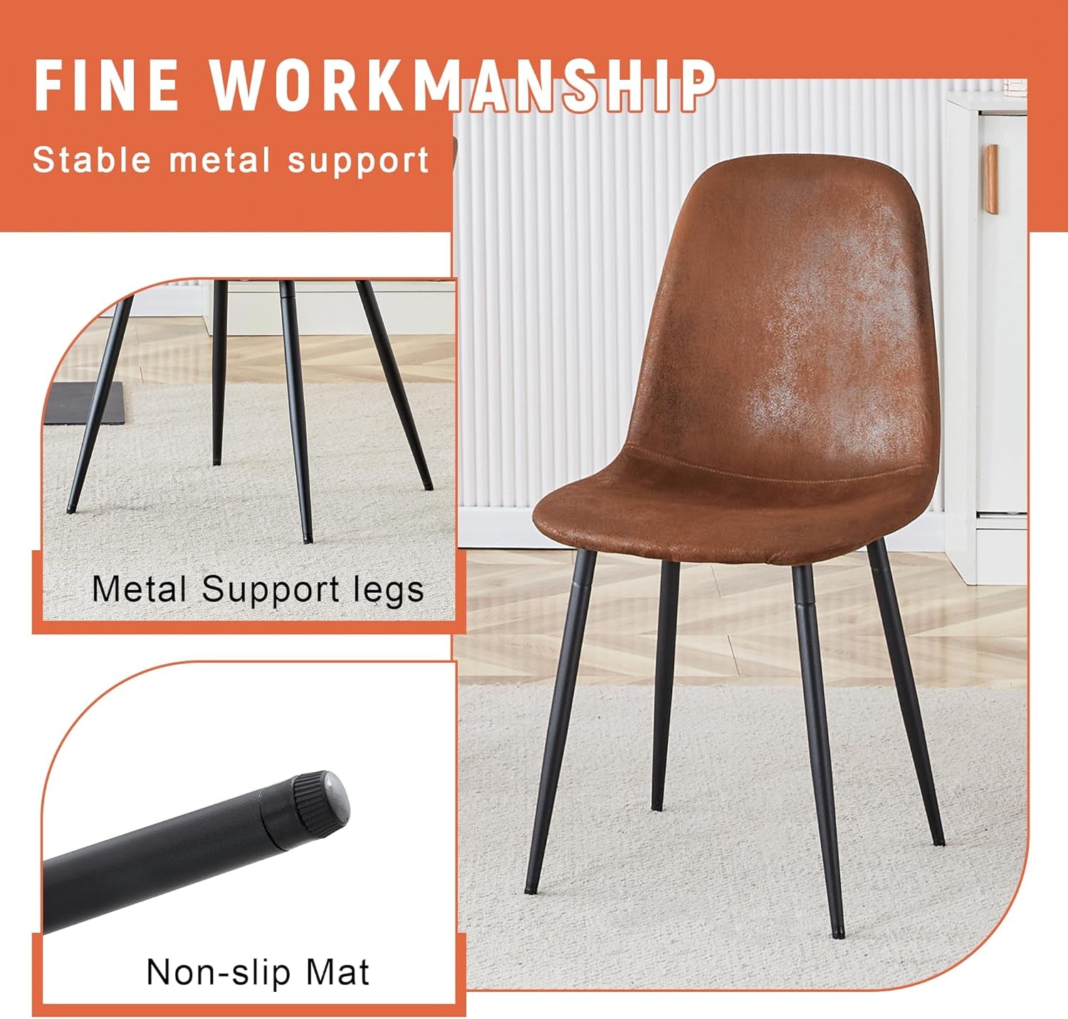 Modern Round Dining Set For Four