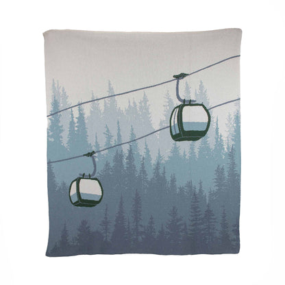 Alpine Lift - Cotton Sustainable Knit Throw Blanket