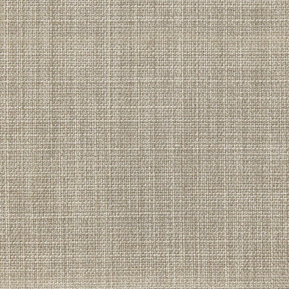 Beige Linen Round Storage Ottoman