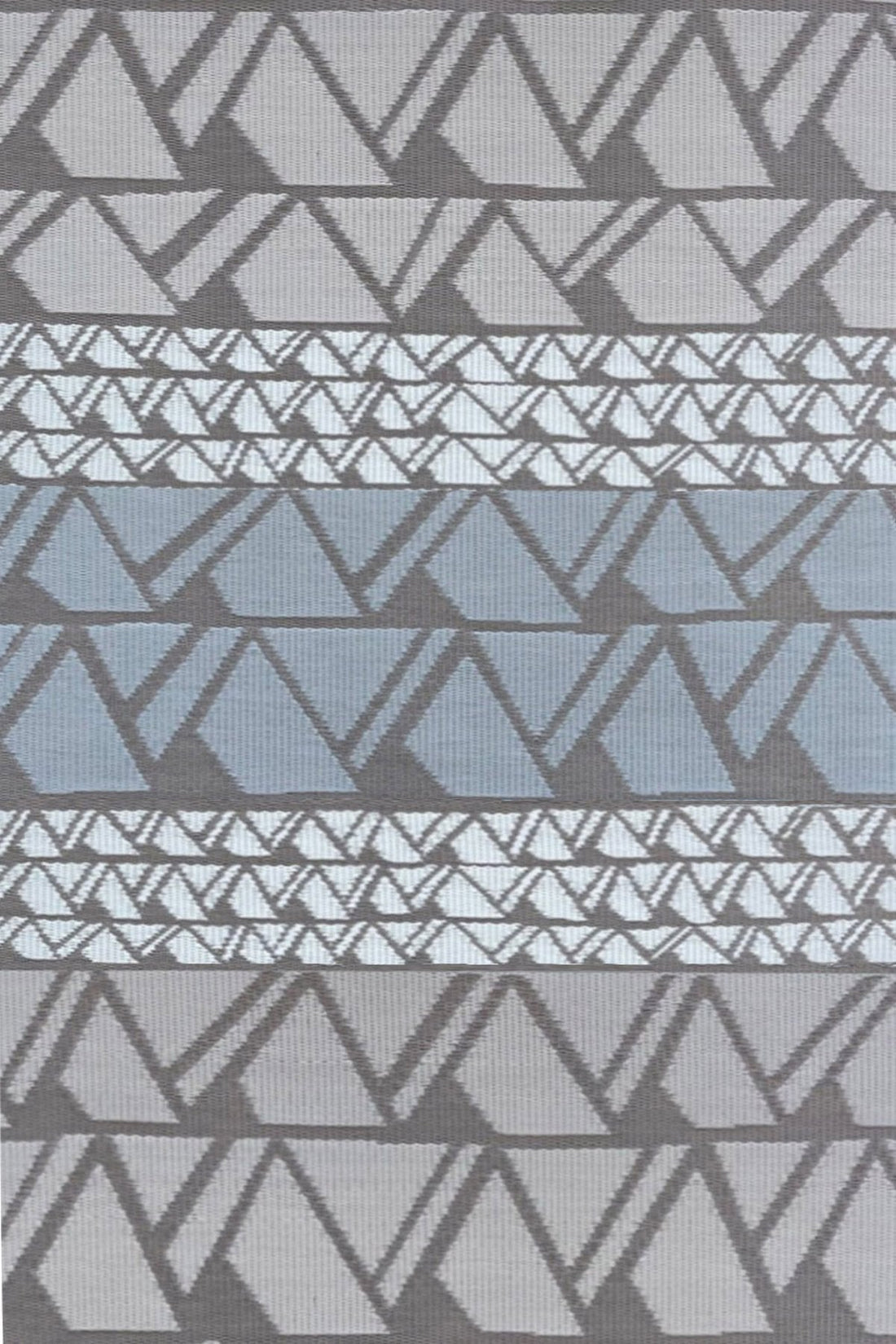 Zig Zag Grey Outdoor Mat