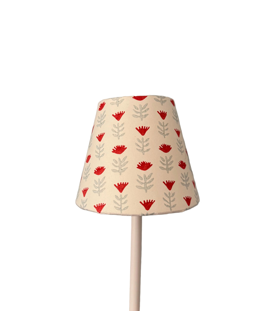 Block Printed Shade for Cordless LED Lamps