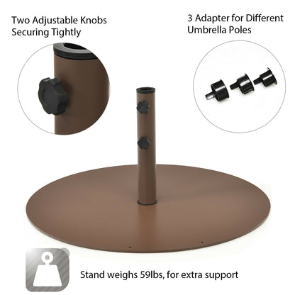 29.5 Inch Steel Outdoor Umbrella Stand