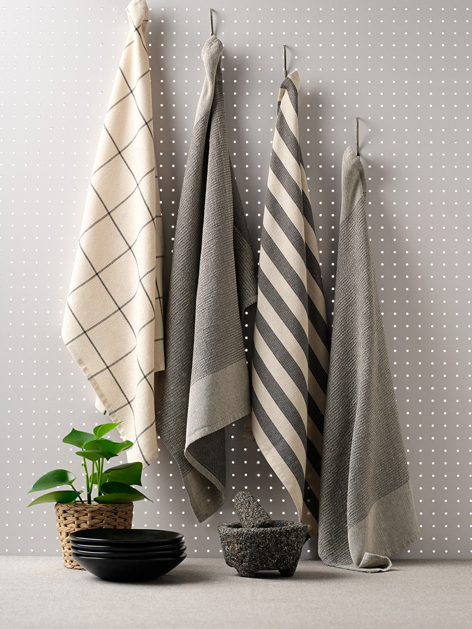 Cotton Kitchen Towels, Set of 4
