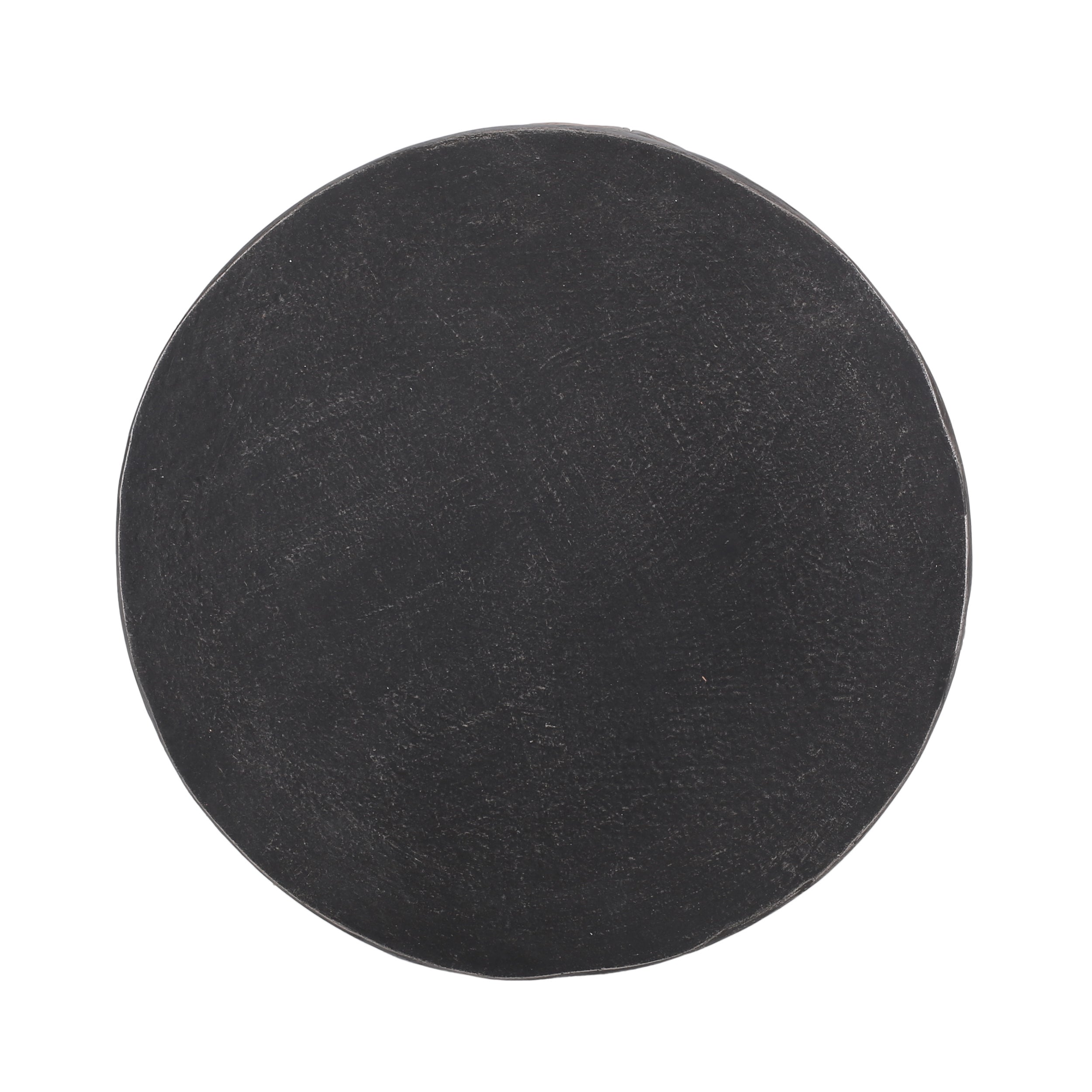 Outdoor Light Weight Concrete Side Table - Black/Copper