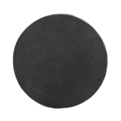 Outdoor Light Weight Concrete Side Table - Black/Copper