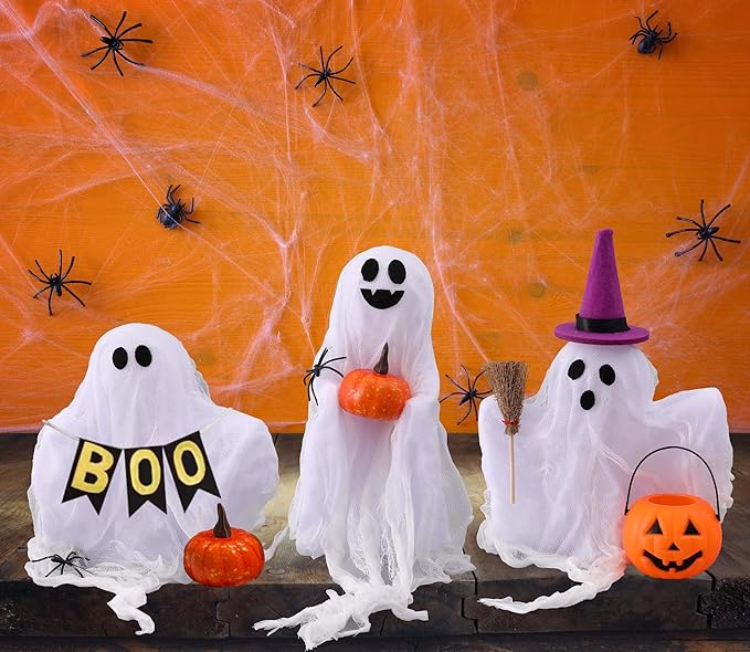 Set of 3 Cute Spooky DIY Ghosts Crafts