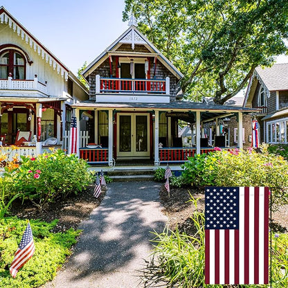 American Flag Garden Decor - 12 x 18