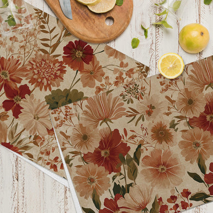 Vintage Fall Oak Leaf Kitchen Towels - Set of 2