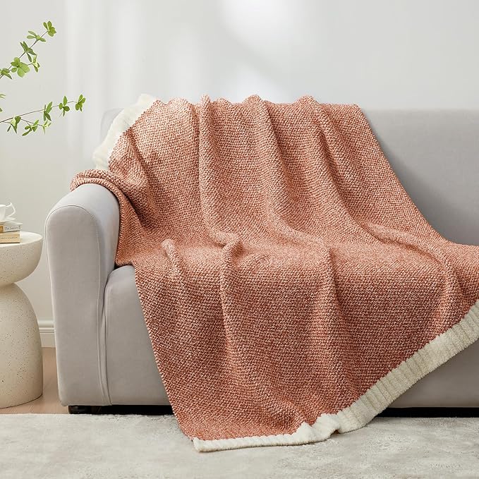 Snuggle Sac Ultra Soft Throw Blanket in Rust - 50 x 60 inch